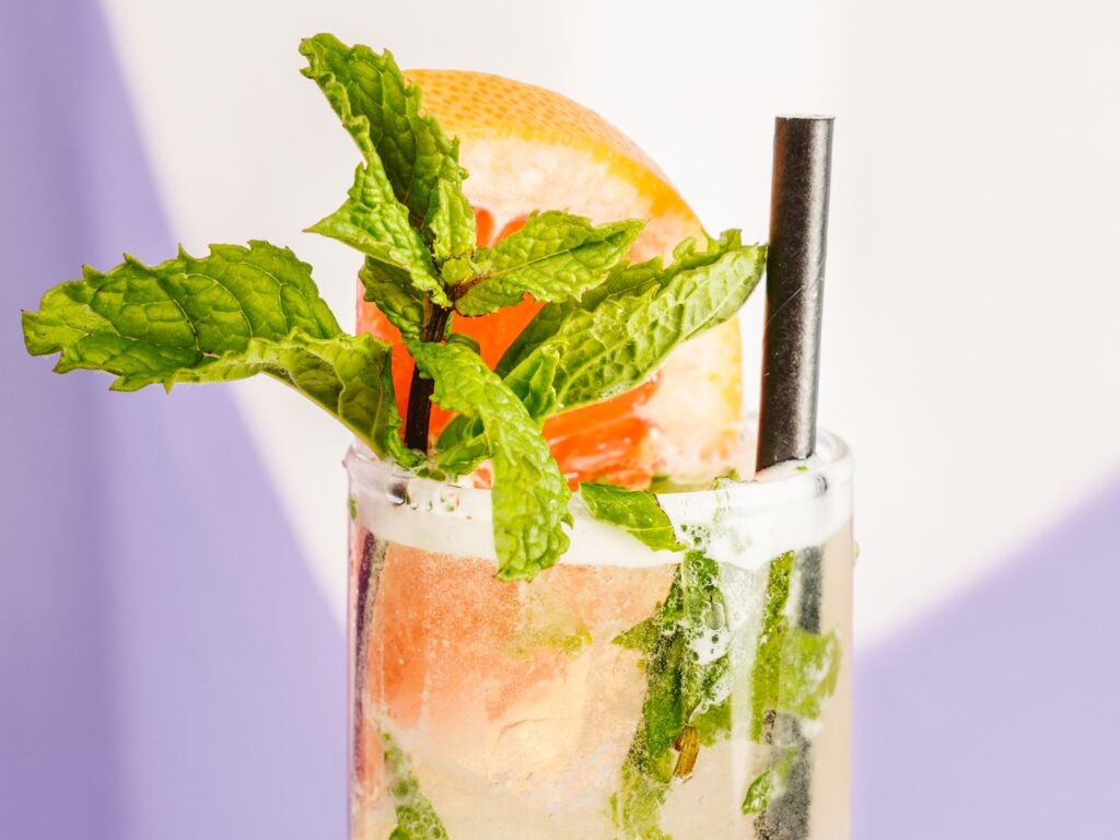 A photo of a cocktail