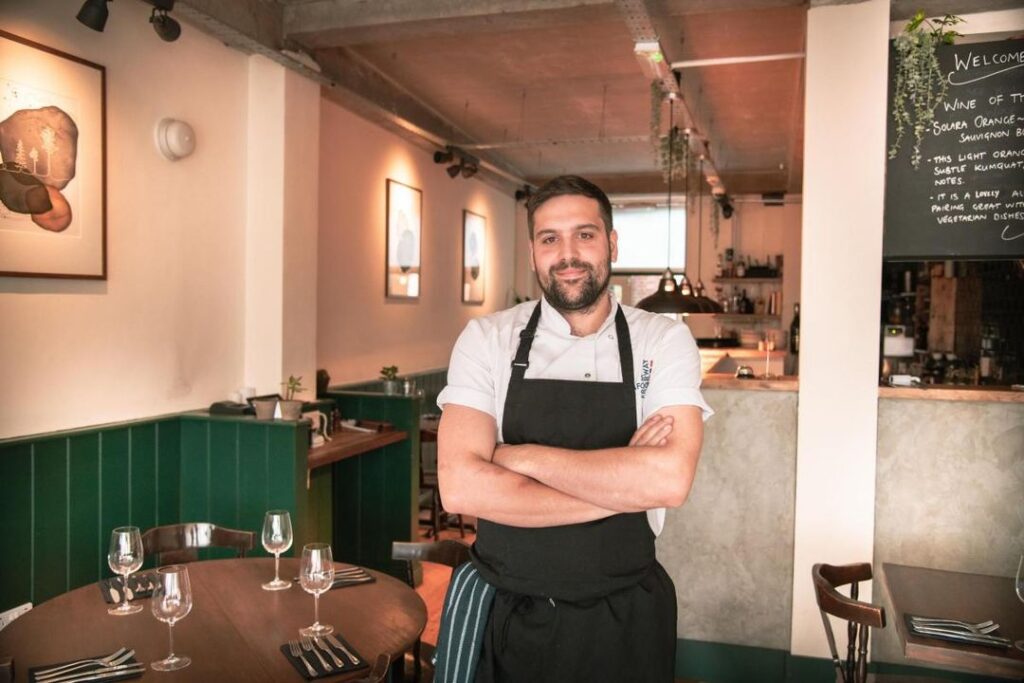A chef posing for the camera