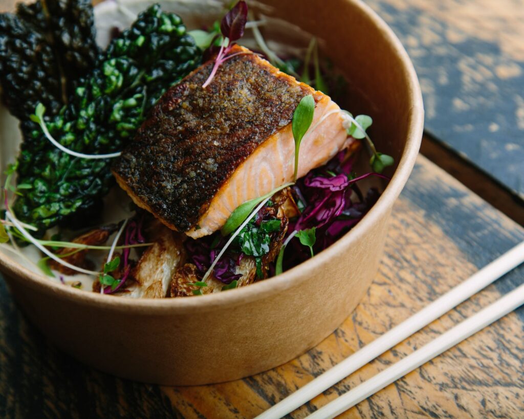 A bowl of fish