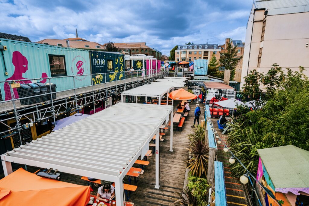 The view from the upper balcony of Spark York