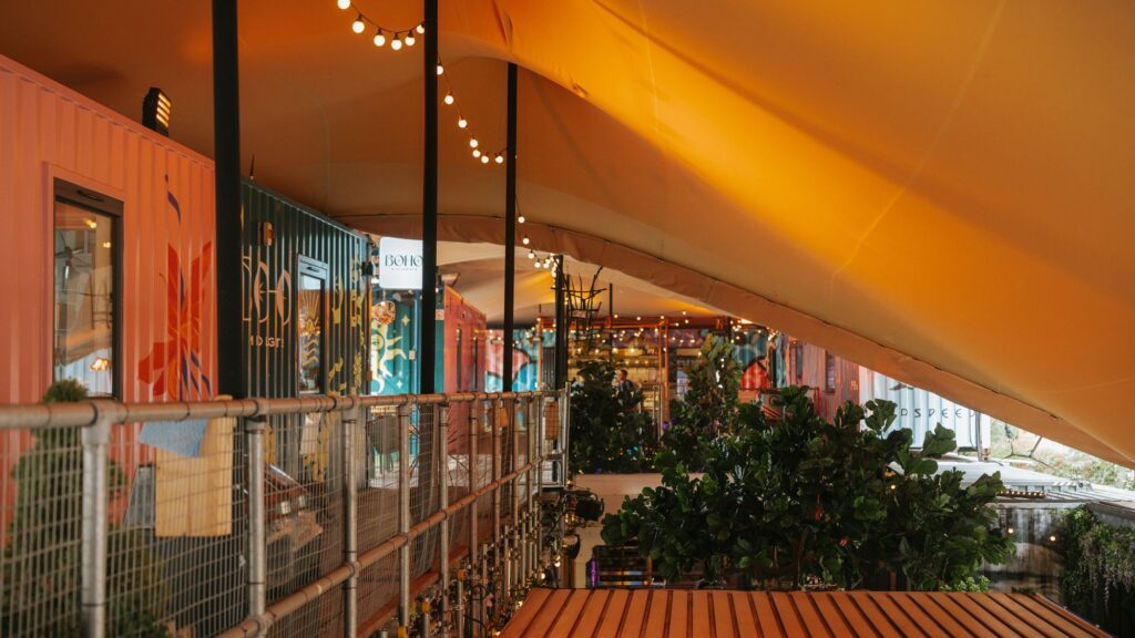 A photo of the terrace at Spark