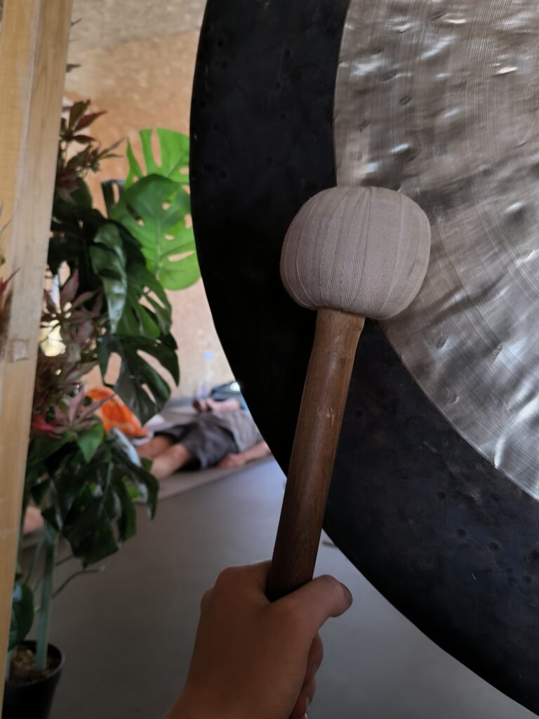 Gong bath at Spark
