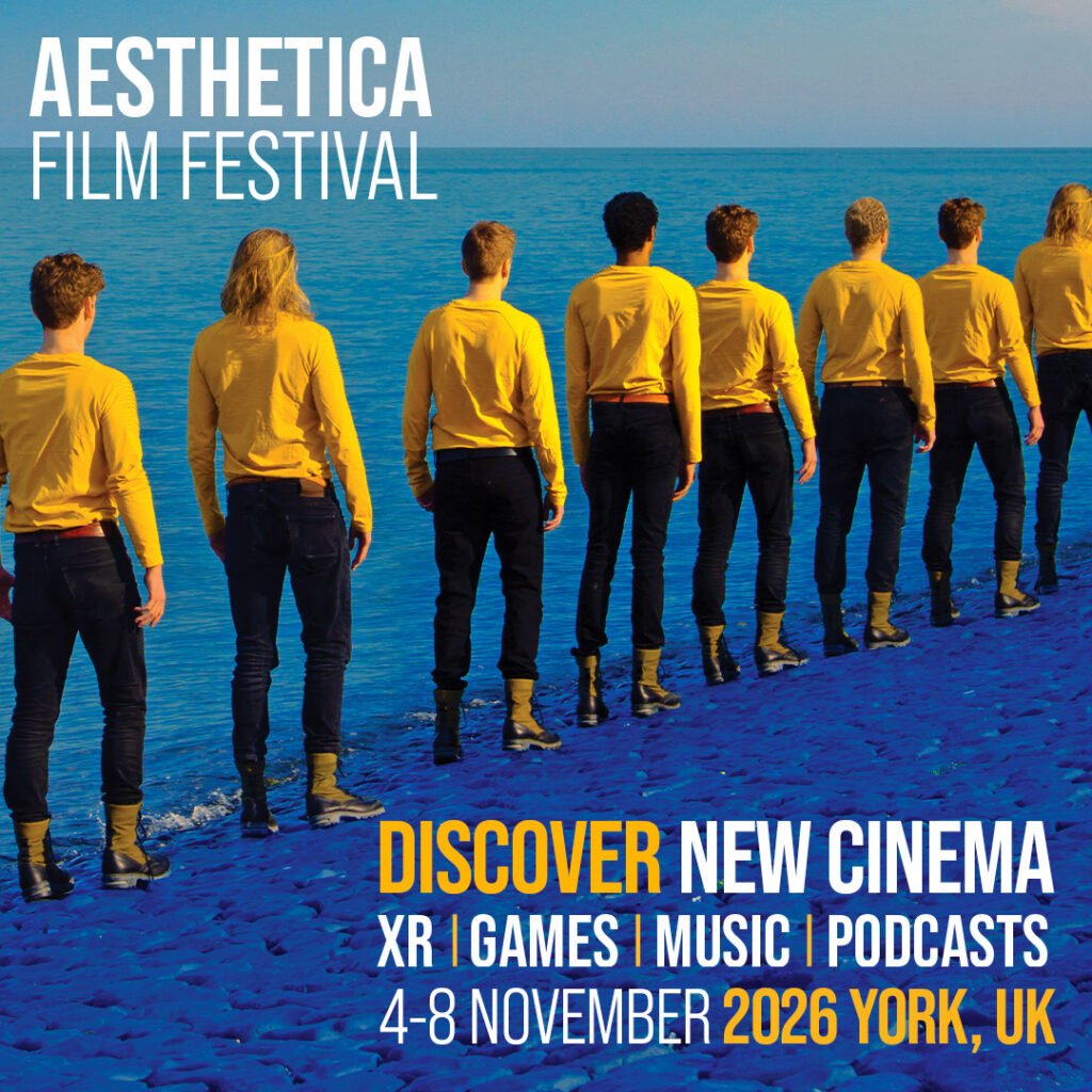 Poster graphic detailing Aesthetica Film Festival 2026.